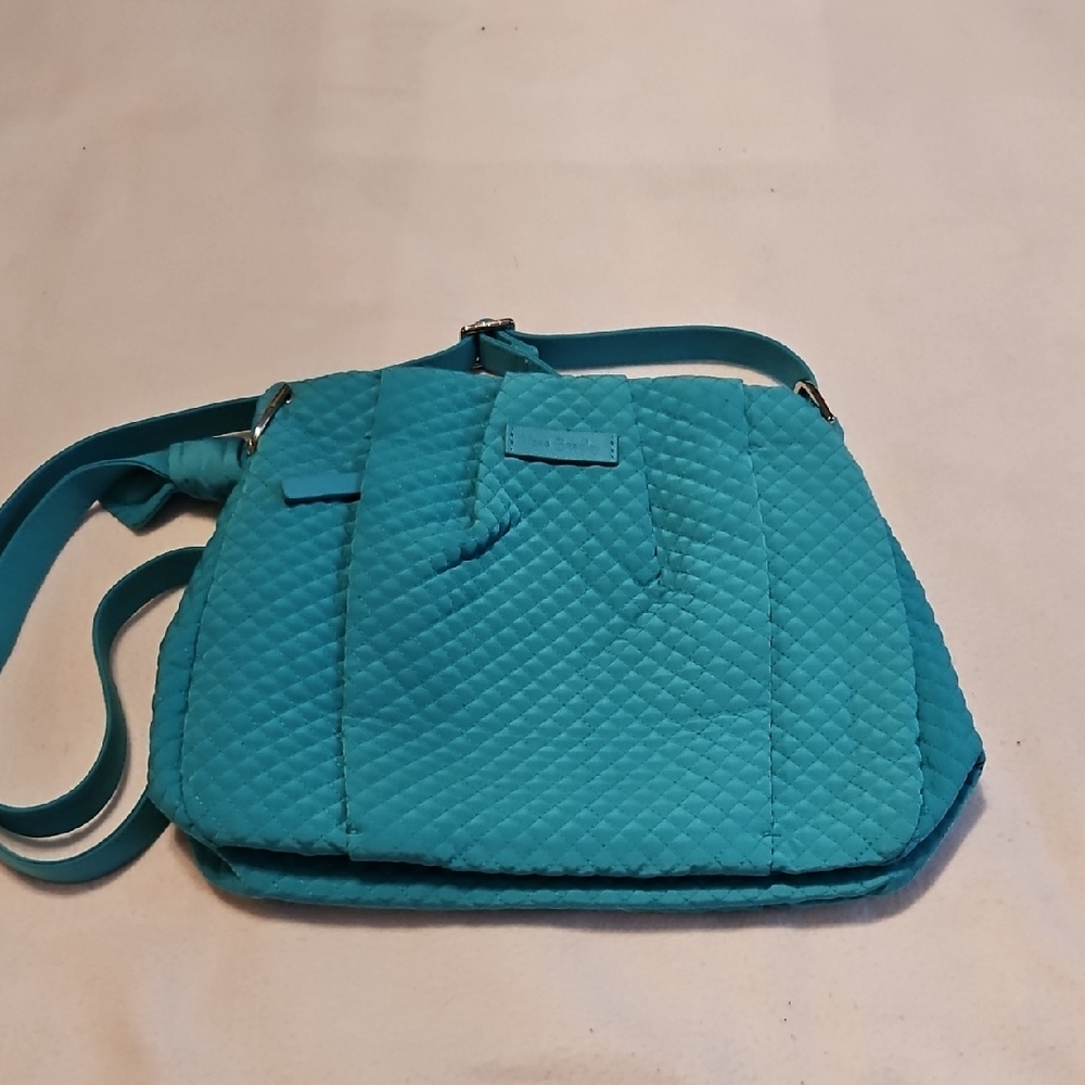 Vera Bradley Hadley Crossbody In Turquoise Sea